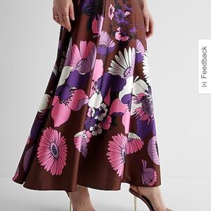 Floral Brown Maxi Dress from Express